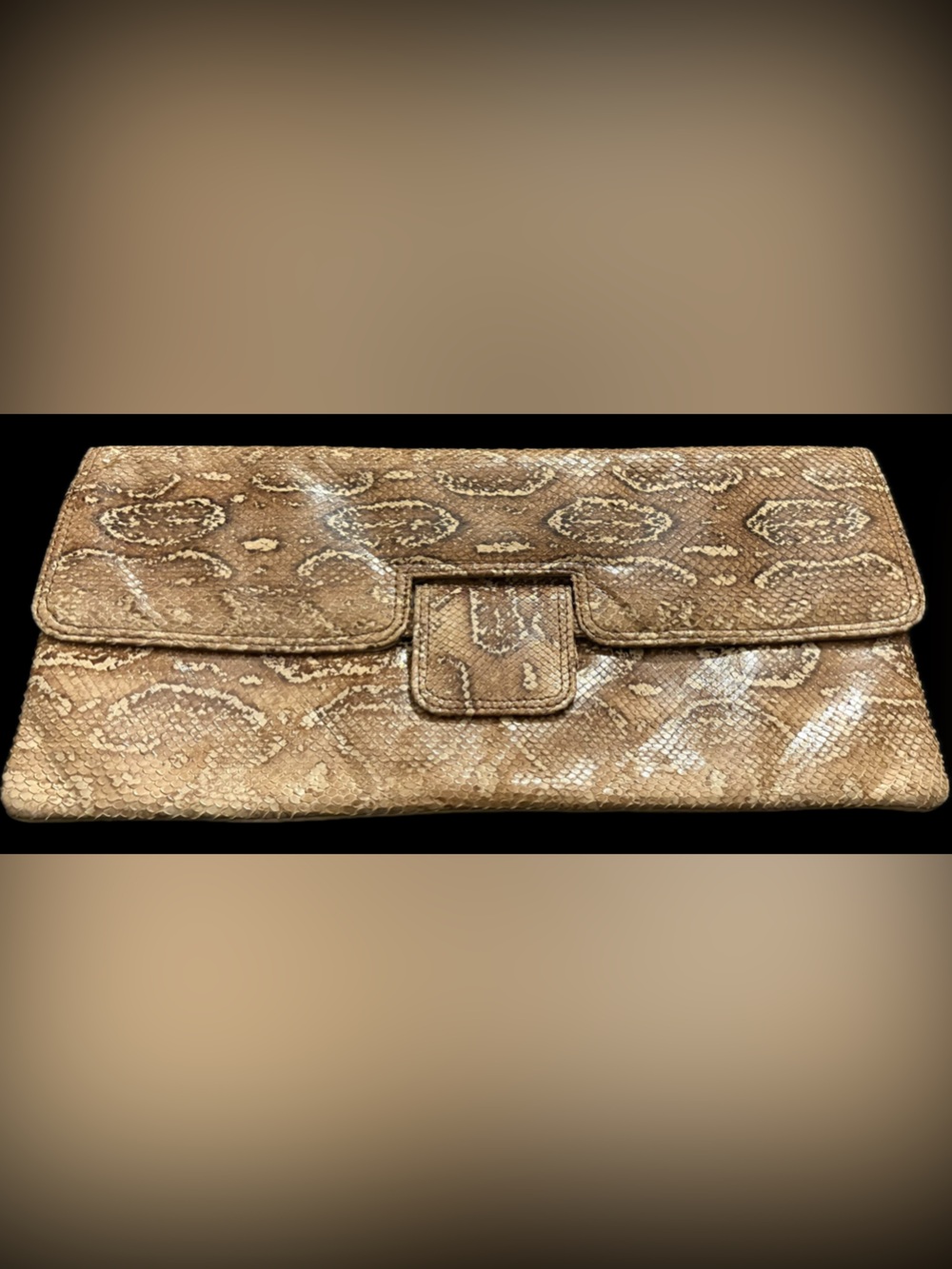 Rare 1953 Rosenfield 1953  snakeskin  - Brown Snake clutch